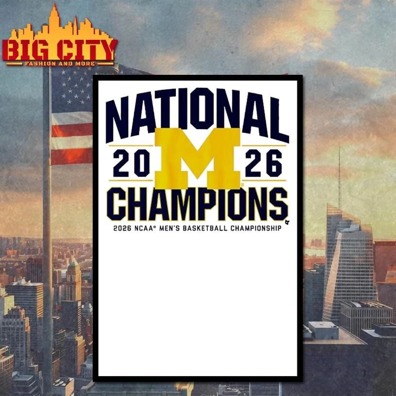 Michigan Wolverines MBB 2026 National Champions Classic NCAA College Shirt