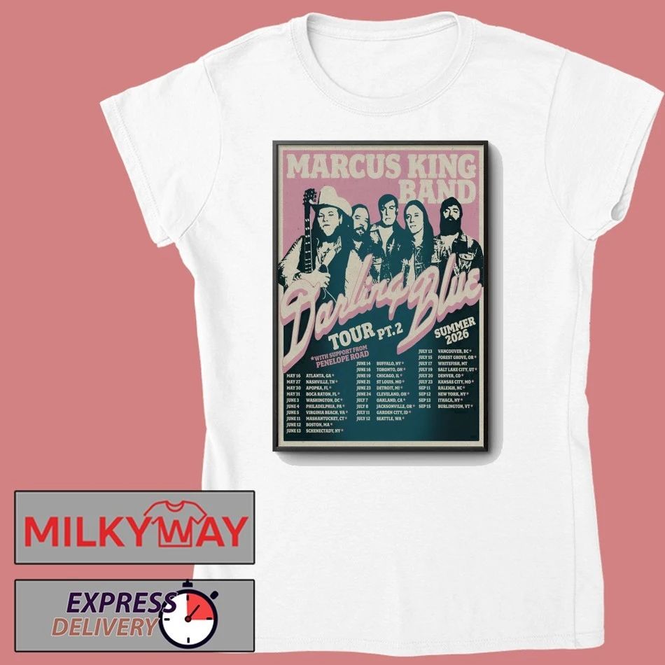 Marcus King Band Darling Blue Tour Summer 2026 Poster shirt