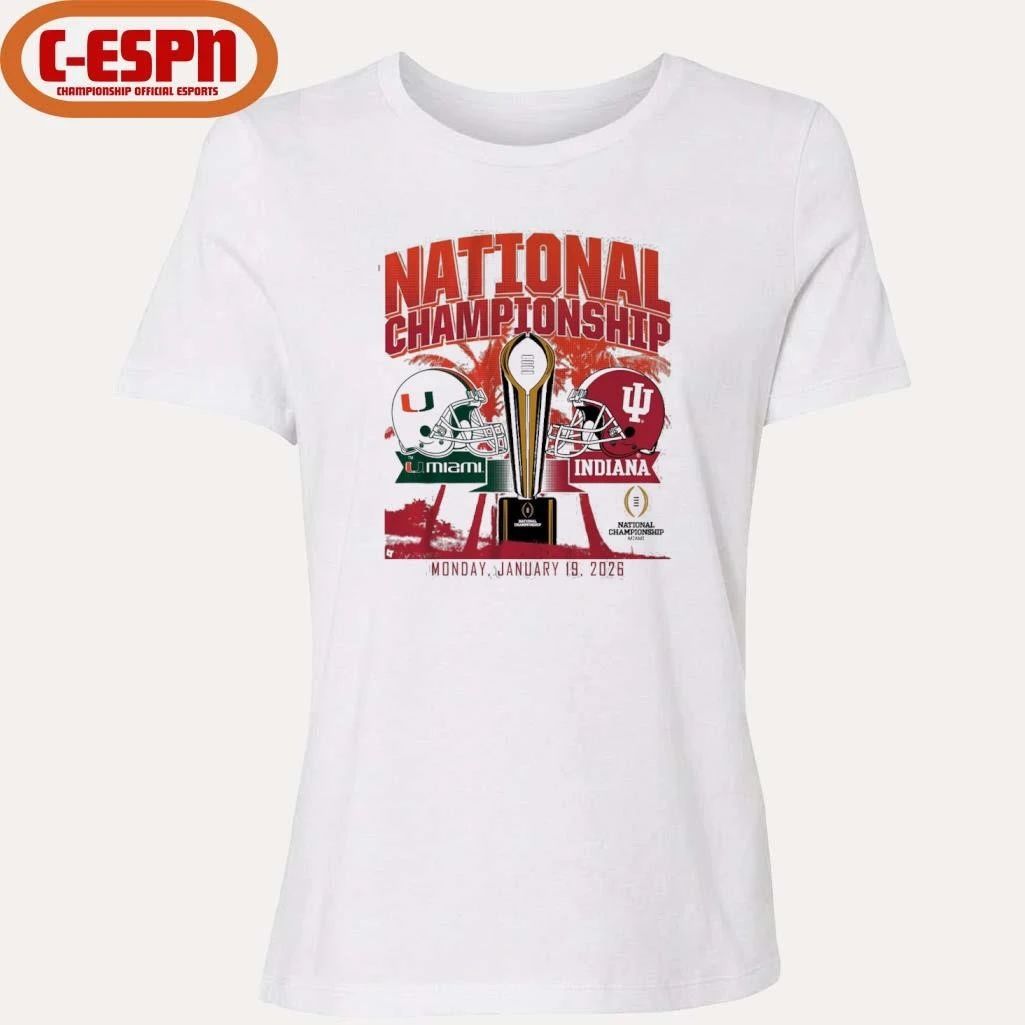 IU Vs Miami National Championship Miami, FL January 19, 2026 Shirt