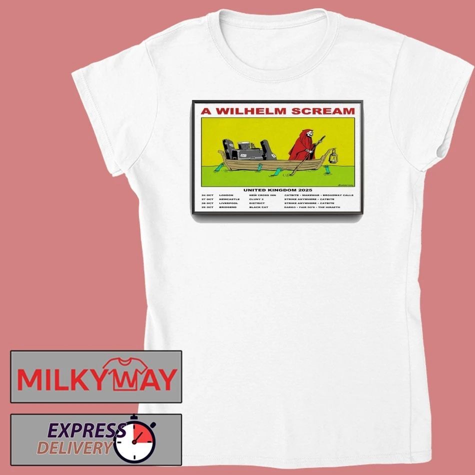 A Wilhelm Scream UK Tour 2025 Poster shirt