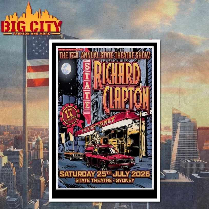 Richard Clapton Sydney AUS 7-25-2026 Poster T-shirt
