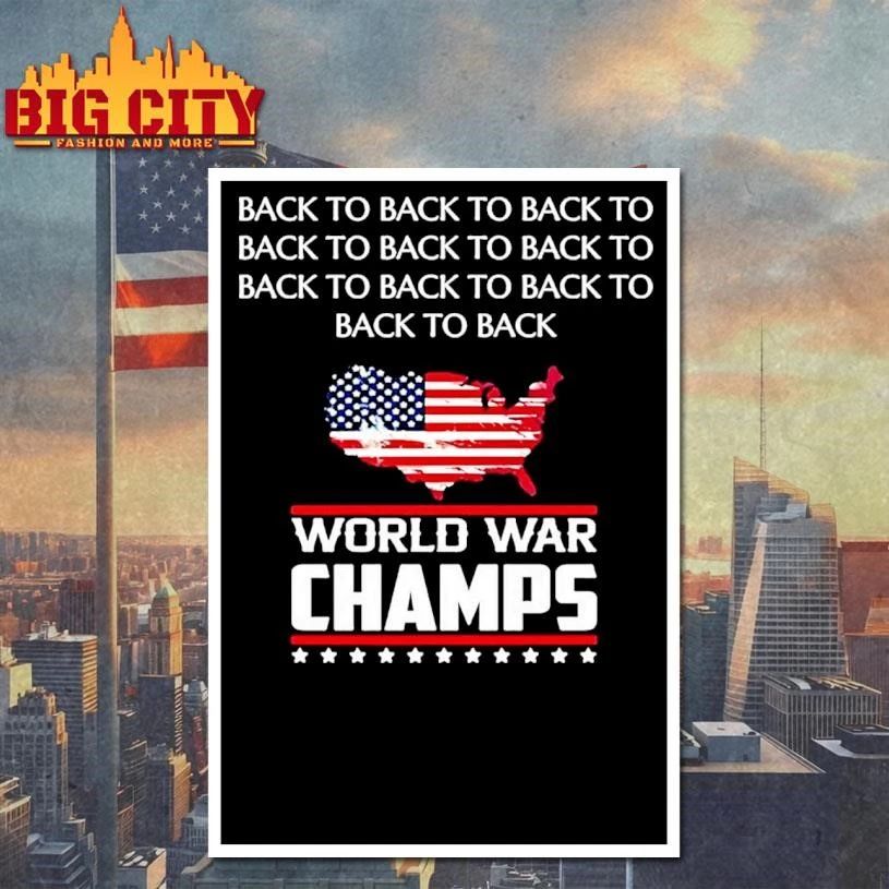 Usa Back To Back World War 11 Champs Shirt