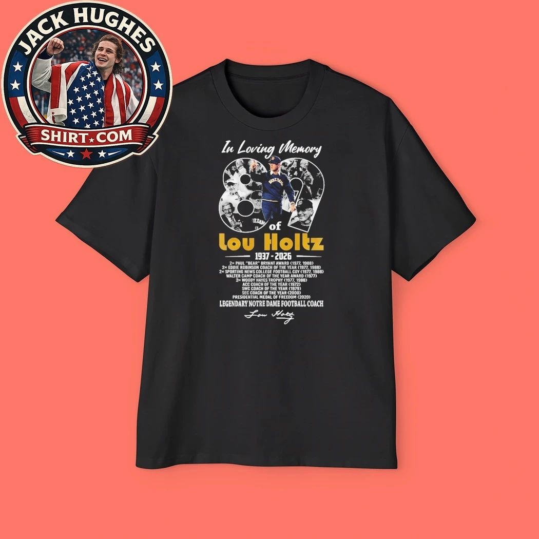 Lou Holtz Legendary Notre Dame Coach Tribute And Signature Shirt