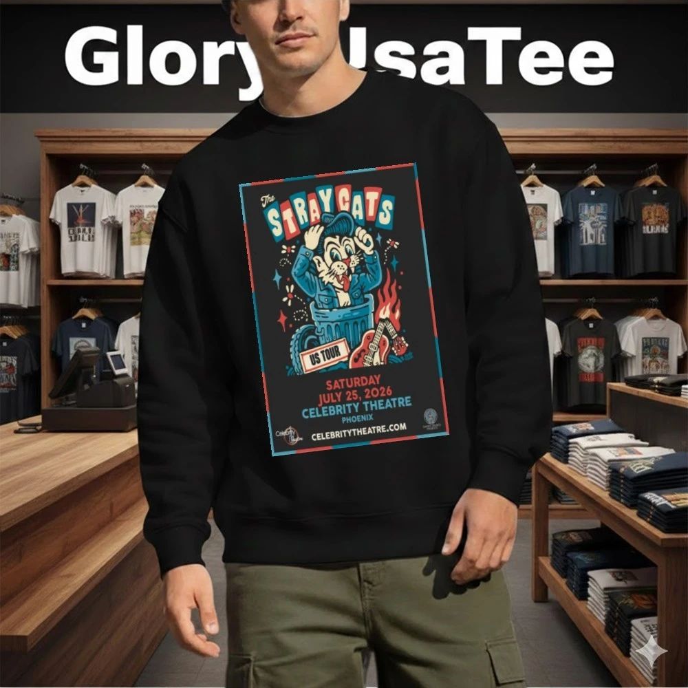 The Stray Cats July 25 2026 In Phoenix, AZ Tour Poster Shirt
