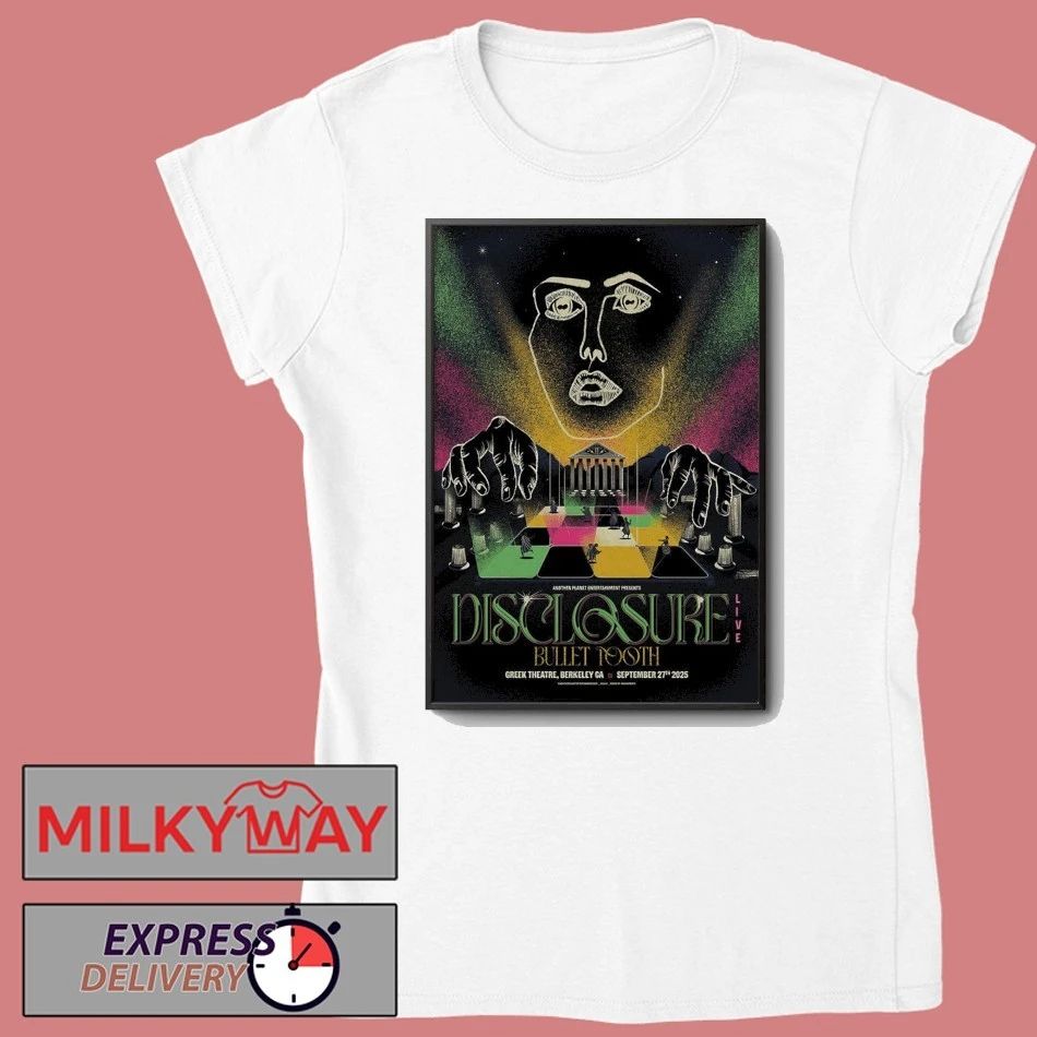 Disclosure Sep 27 2025 Greek Theatre in Berkeley, CA Poster shirt