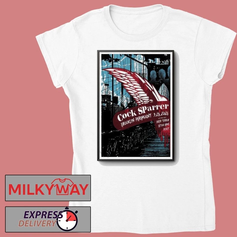 Poster Cock Sparrer at Brooklyn Paramount 03.28.2026 shirt