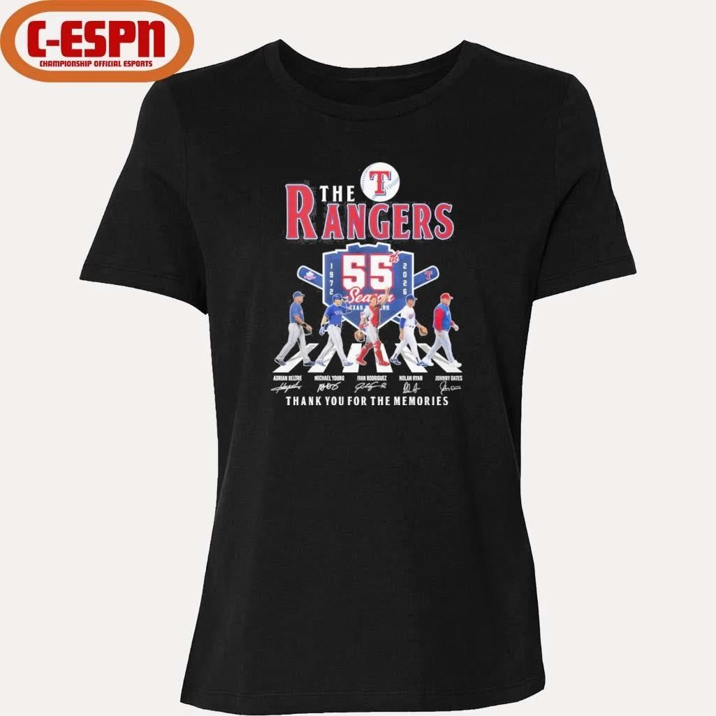 The Texas Rangers Abbey Road 55th Season 1972-2026 Shirt