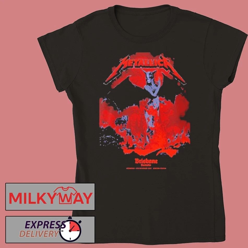 Metallica M72 Brisbane Australia Venue Poster By Ken Taylor Pop Up Shop At Suncorp Stadium On 12 November 2025 shirt