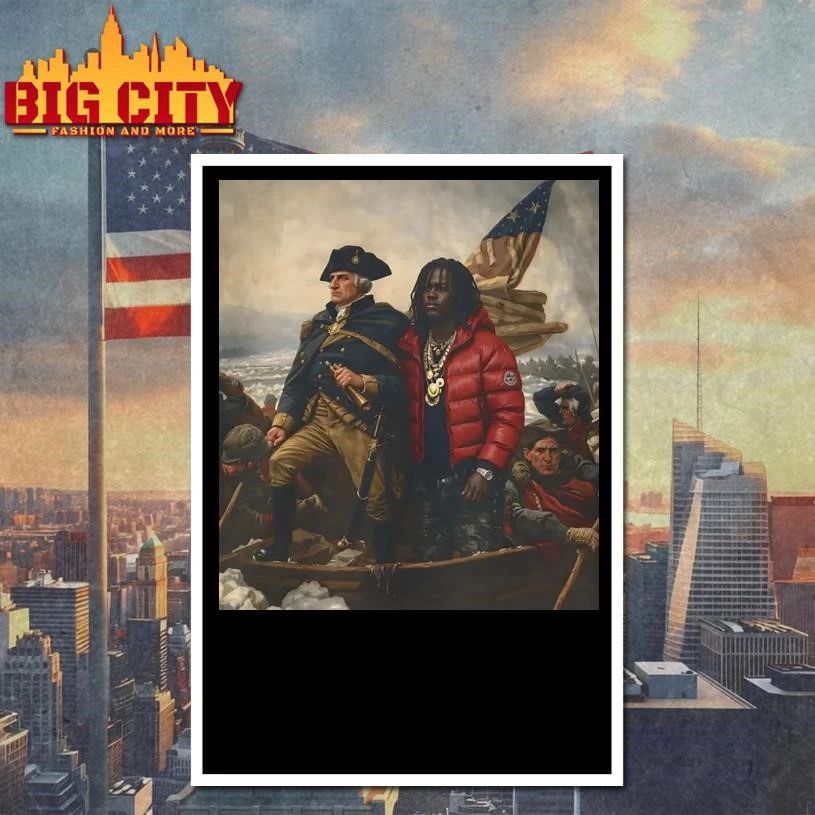 Chief Keef X Washington Crossing The Delaware Parody Shirt