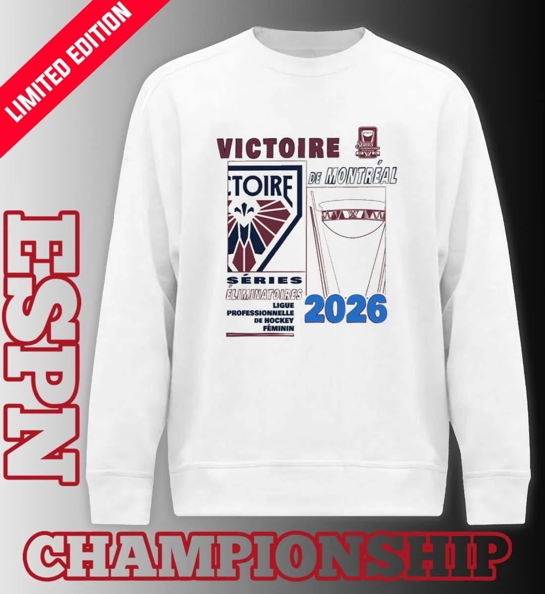 Montreal Victoire 2026 Walter Cup Playoffs Fragments Shirt