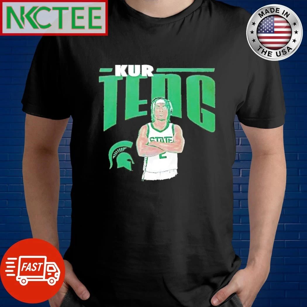 Kur Teng Michigan State Spartans Illustrated Sport shirt