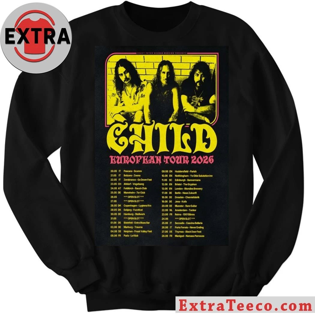 CHILD European Tour 2026 Poster Shirt