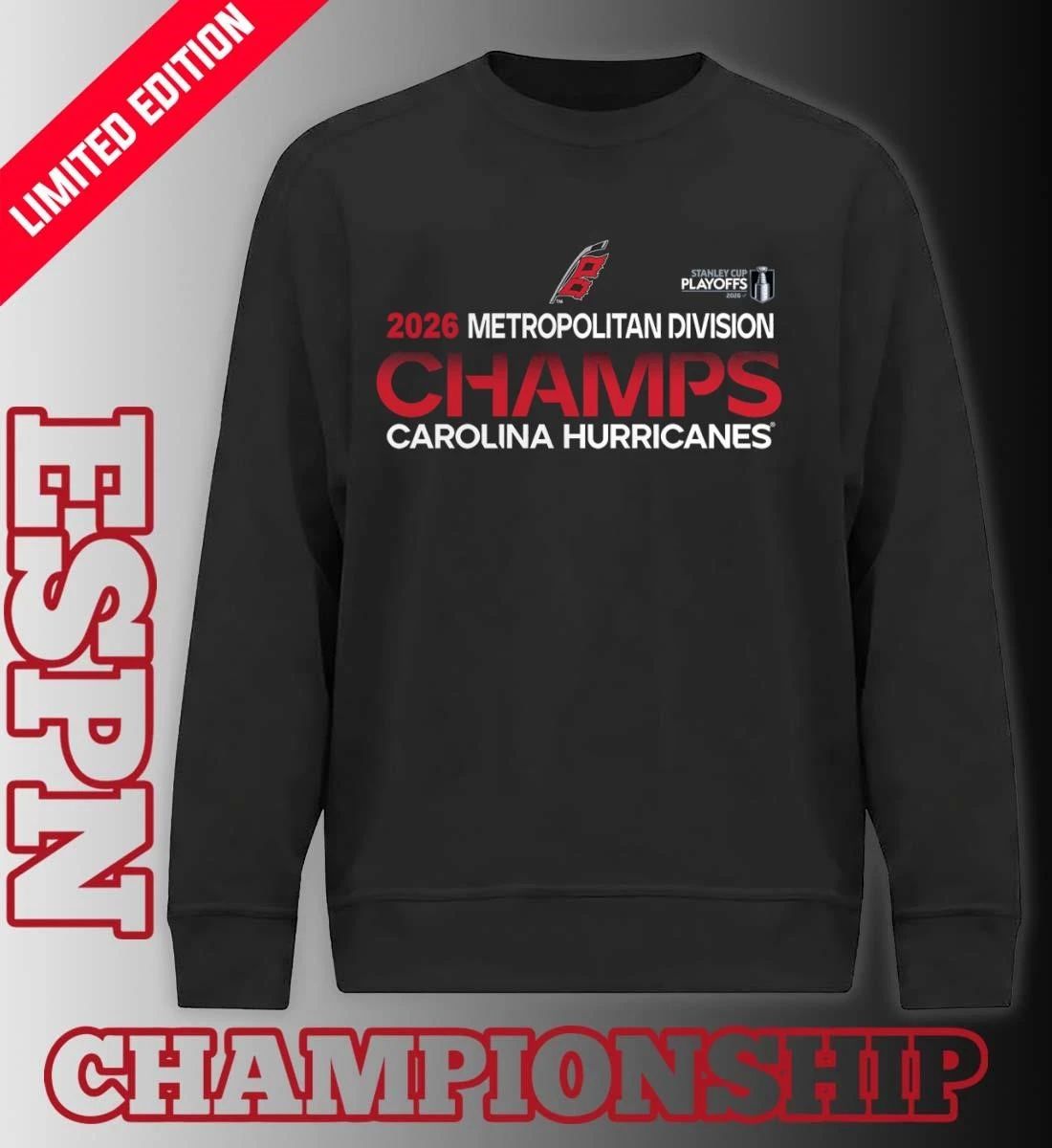 Carolina Hurricanes NHL Metropolitan Division Champions 2026 Shirt