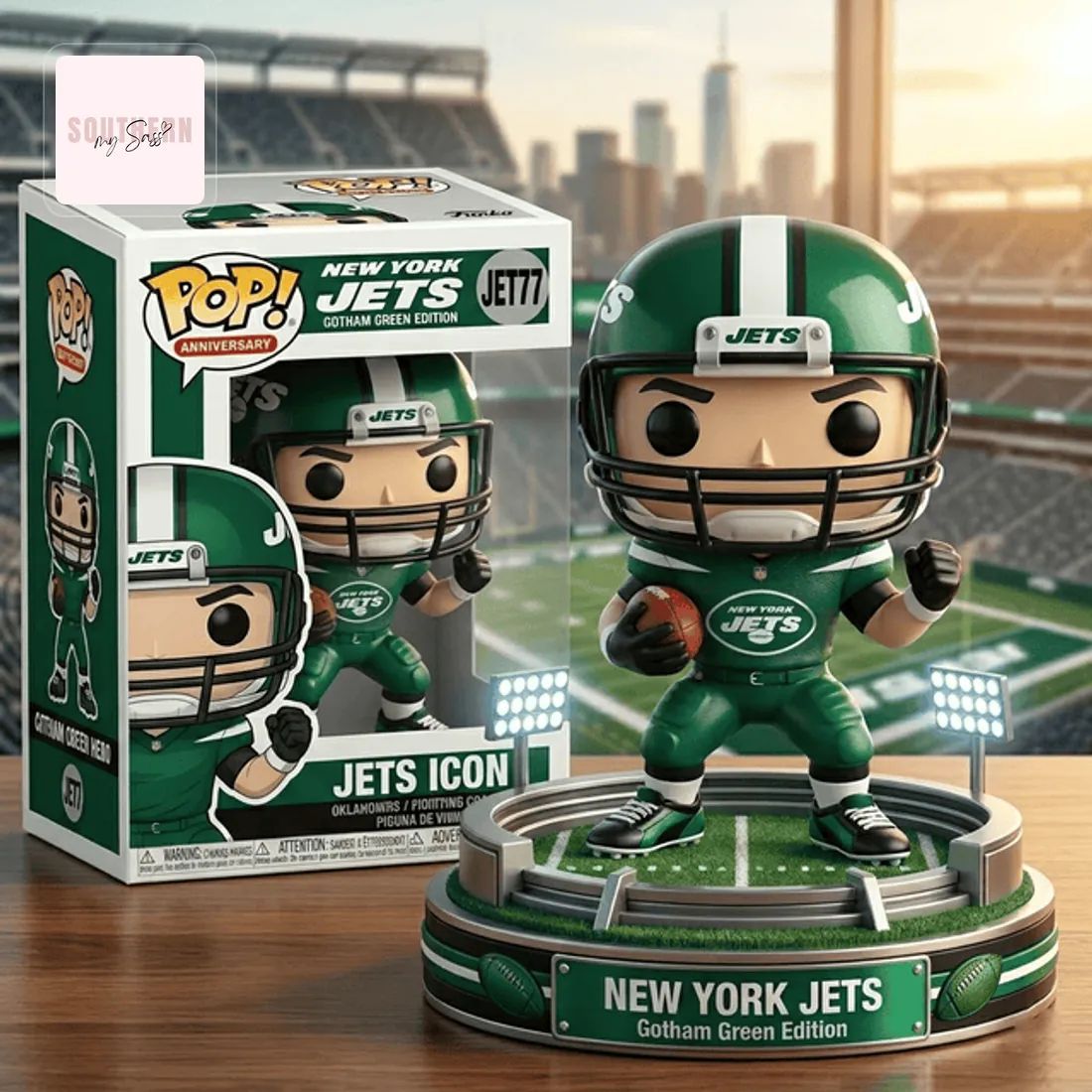 New York Jets Gotham Green Edition Anniversary Pop Figure Doll
