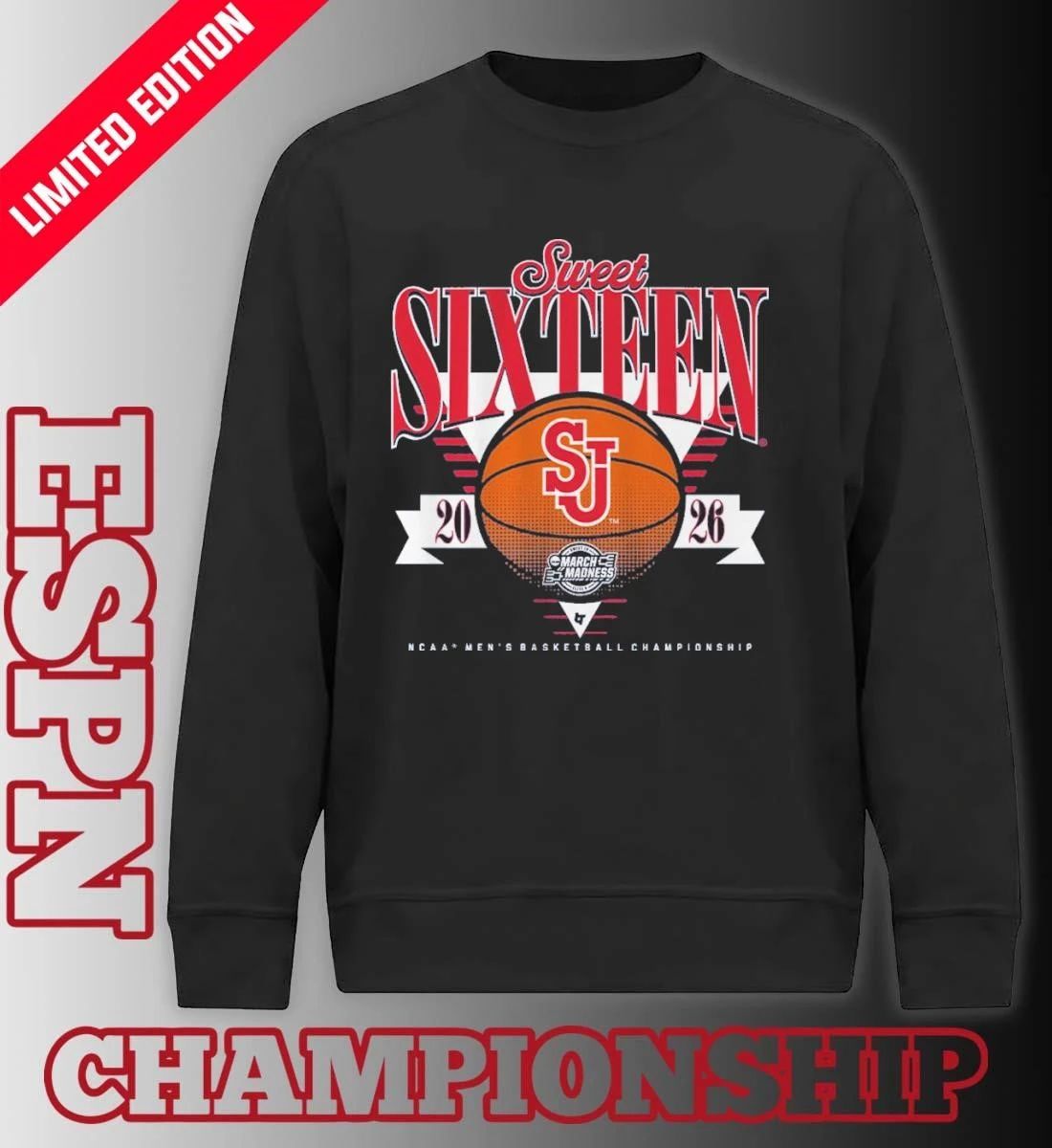 St. John’s Red Storm MBB 2026 Sweet Sixteen Shirt