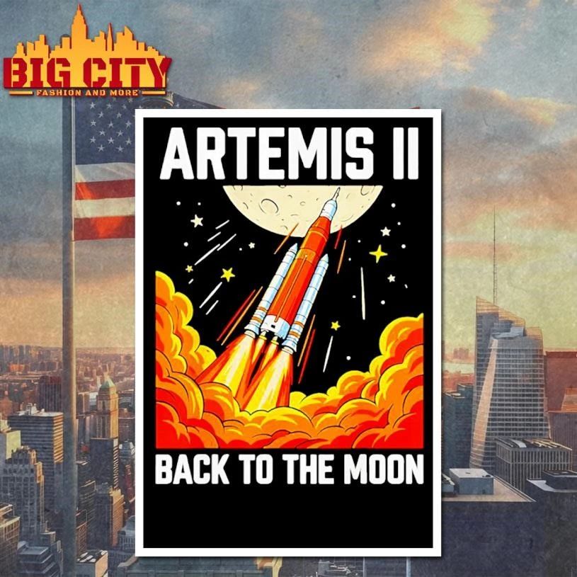 Artemis II Back to the Moon graphic shirt