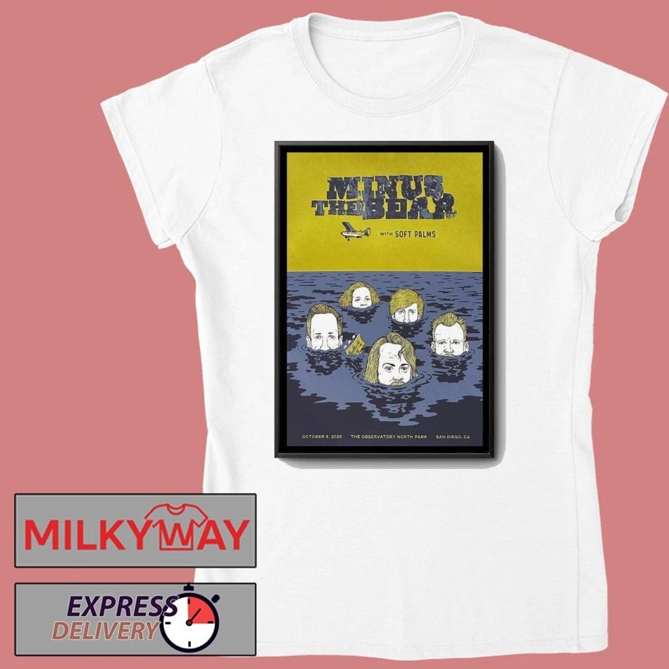 Minus The Bear Oct 8 2025 Observatory North Park San Diego Poster shirt