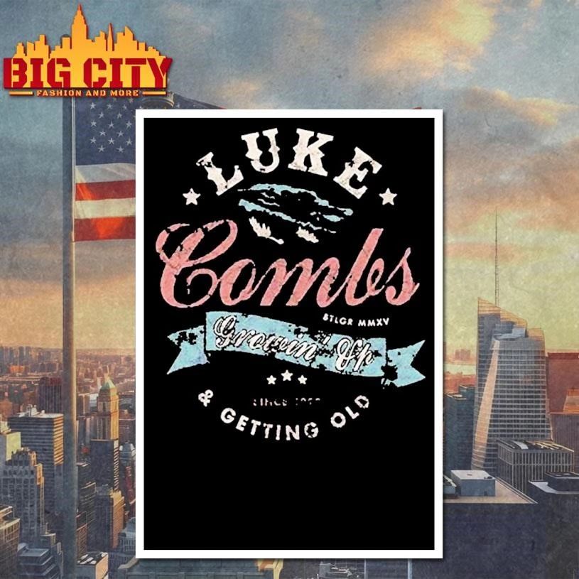 Luke Combs Merch Getting Old Spellout Graphic Shirt