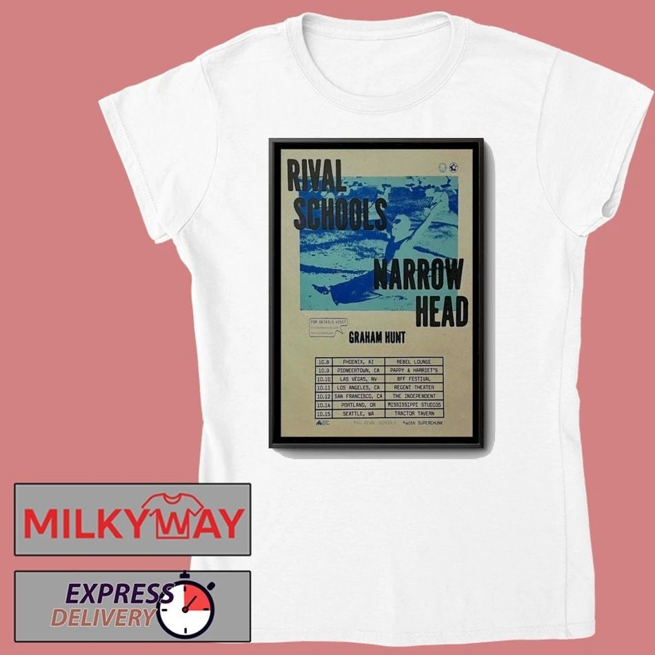 Rival Schools Narrow Head Graham Hunt Poster shirt