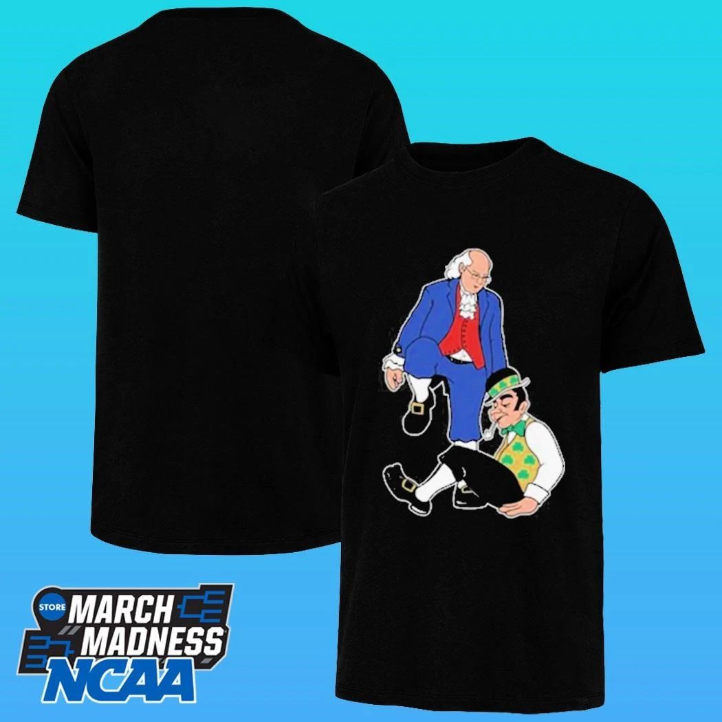 Philadelphia 76ers Ben Franklin Stepover Boston Celtics Mascot Shirt