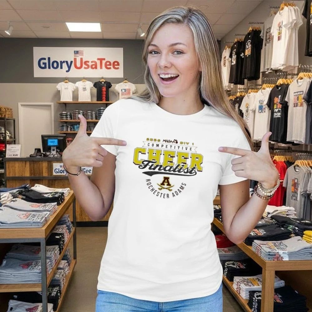 Rochester Adams Highlanders 2026 MHSAA Cheer D1 Finalist logo shirt
