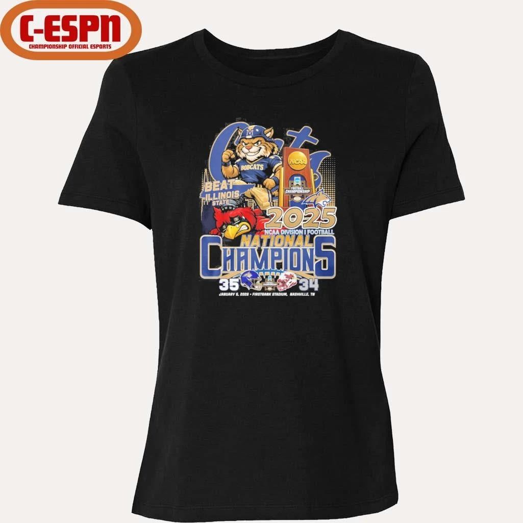 Montana State Beat Illinois State FCS National Champions Score Shirt