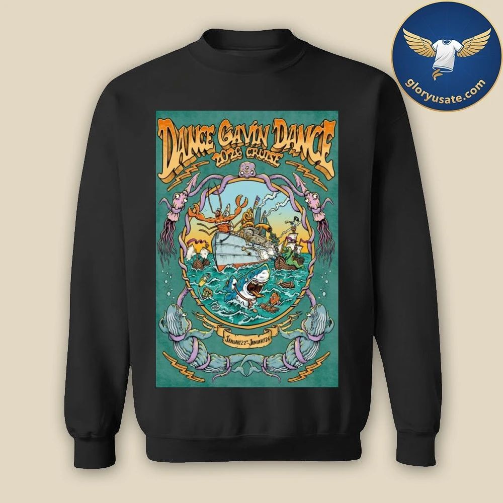 Dance Gavin Dance January 22–26 2026 Live Show Poster Shirt