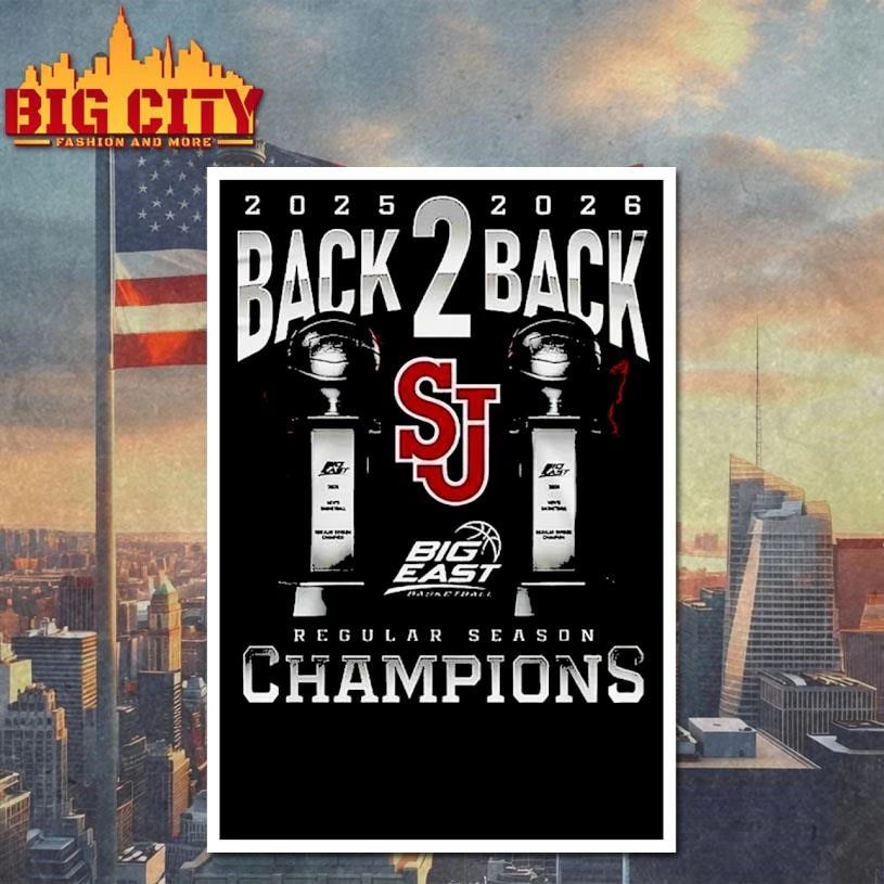 St John’s Red Storm Men 2026 Big East Tournament Champions T-Shirt
