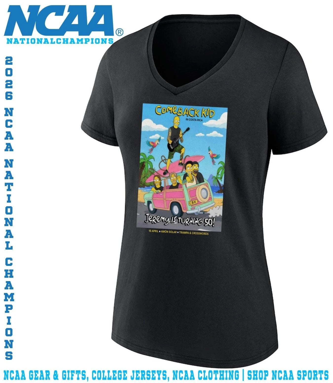 Comeback Kid Apr 16 2026 Amon Solar In San José Costa Rica poster shirt
