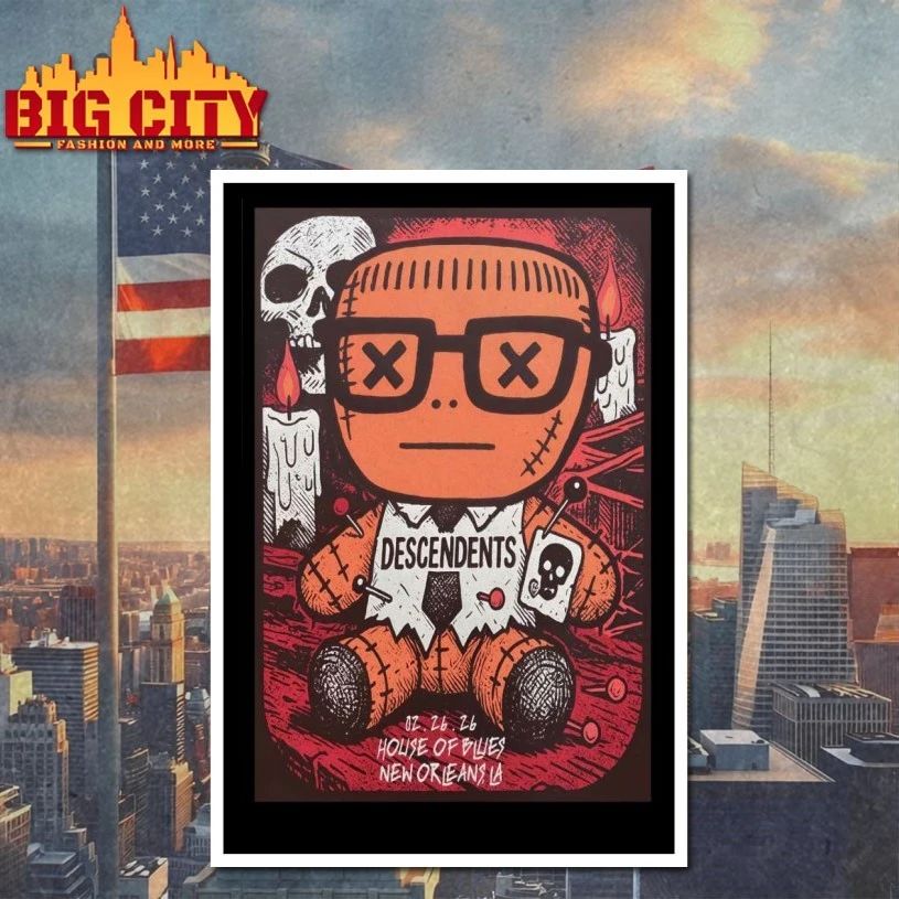 Descendents Event New Orleans LA On Feb 26 2026 Poster T-shirt