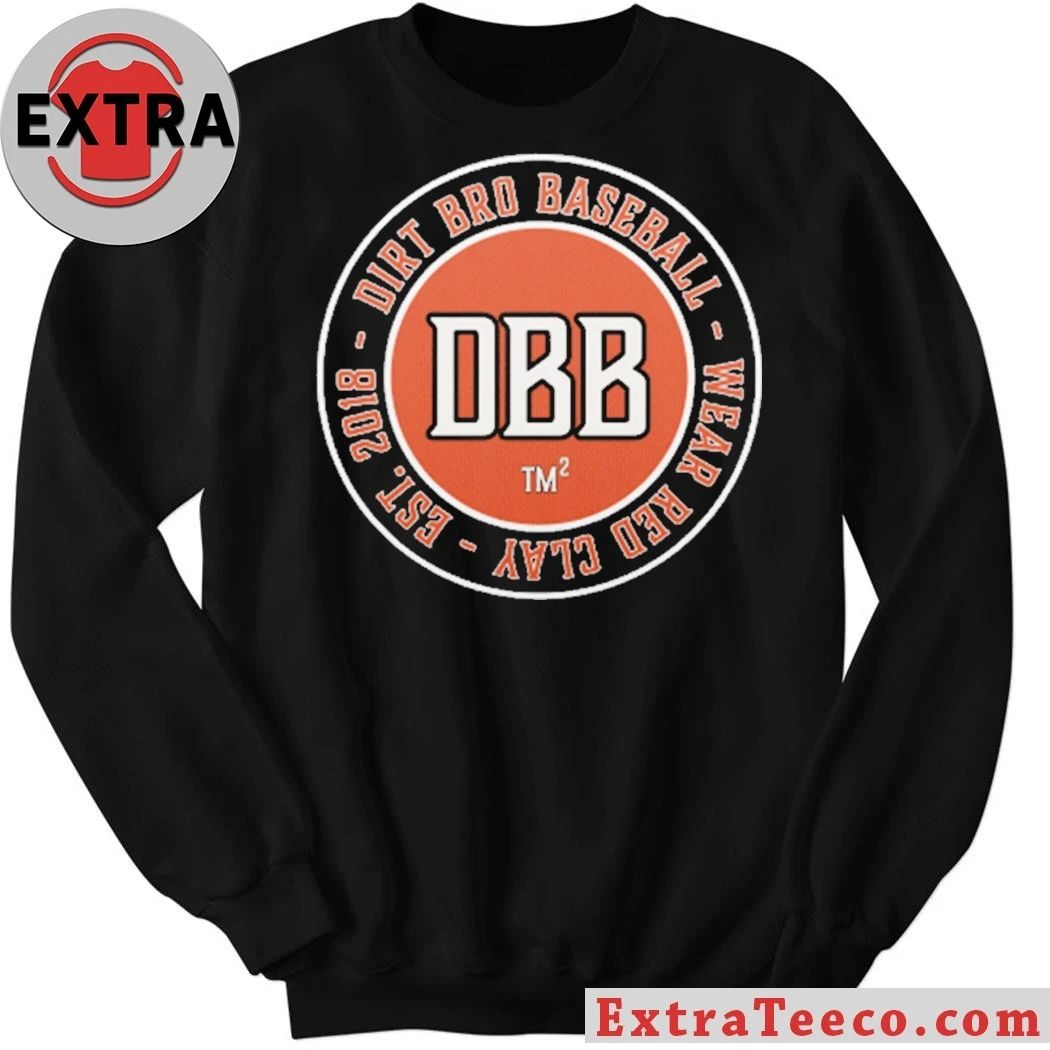 Dirt Bro Baseball Wear Red Clay Est 2018 T-Shirt