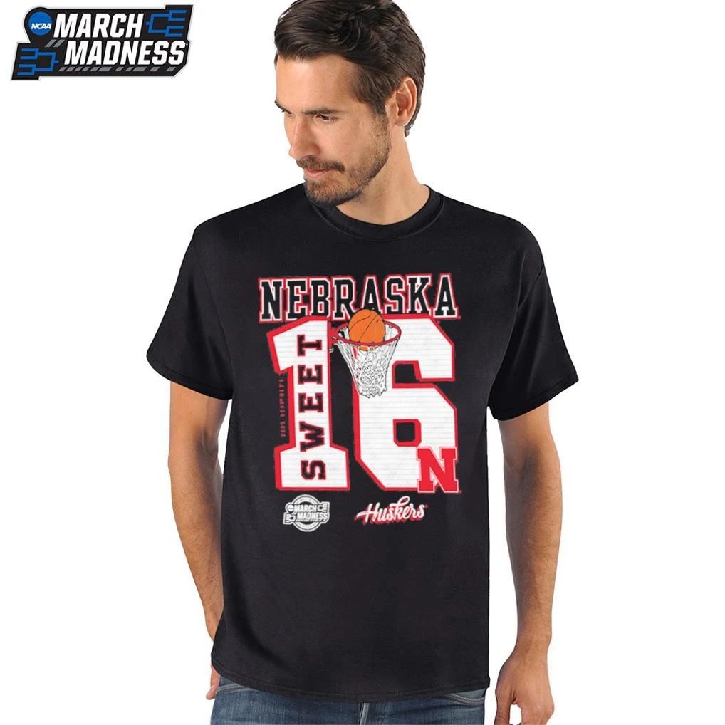 Nebraska Cornhuskers 2026 NCAA March Madness Sweet 16 Bound Net T-Shirt