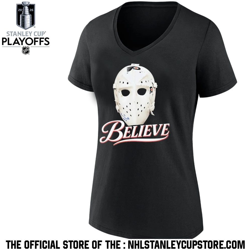 Flyers Bernie Parent Mask Believe 3.8% Shirt