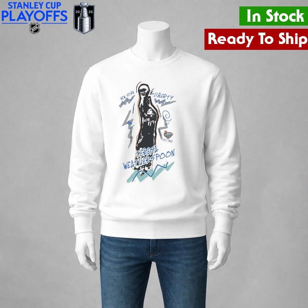 Teresa Weatherspoon New York Liberty Mitchell & Ness Court Origins Chalked Up Shirt