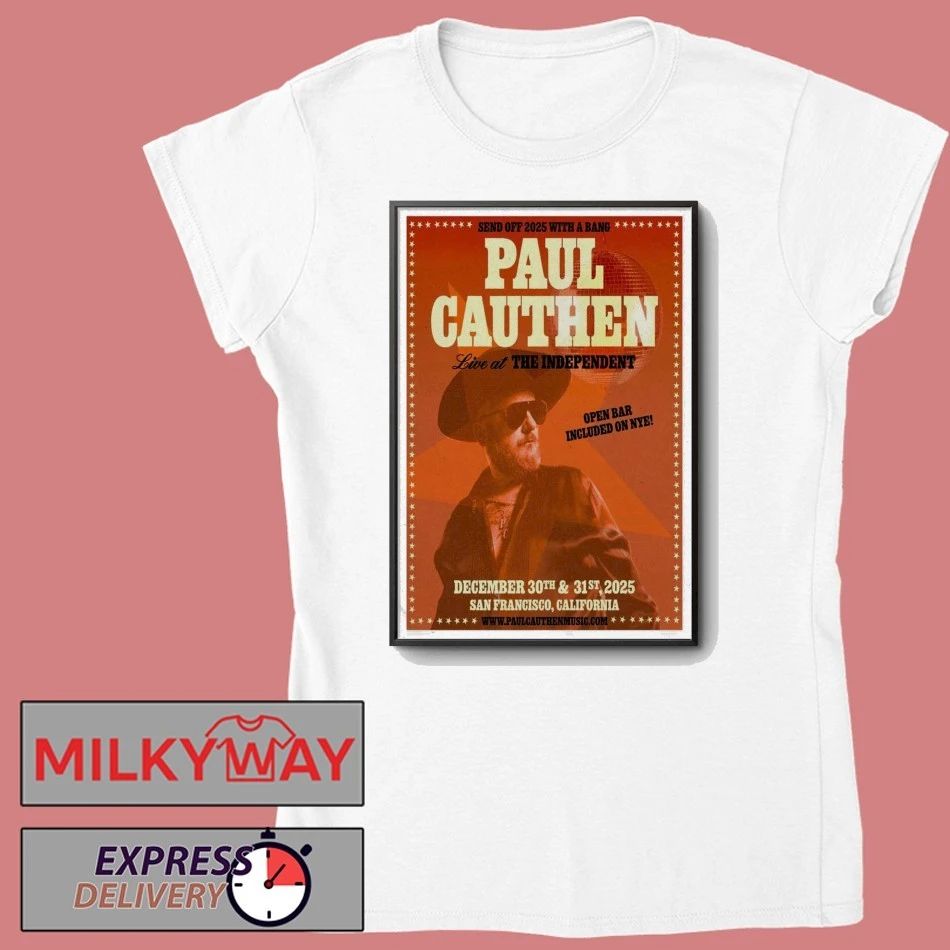 Paul Cauthen Dec 30-31, 2025 San Francisco, CA Poster shirt