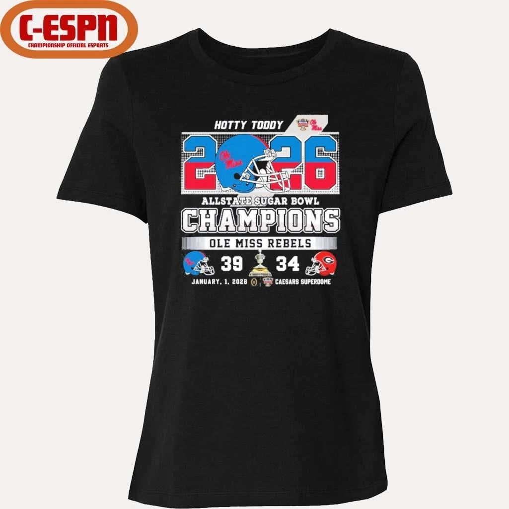 Rebels Sugar Bowl Score Champs Hotty Toddy Shirt