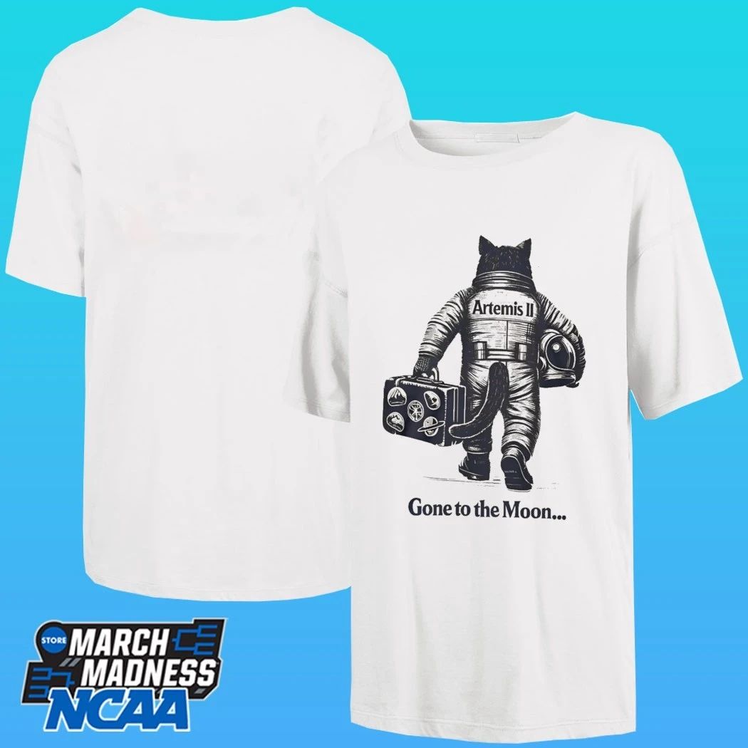 Artemis II Gone To The Moon Mission Cat Astronaut Shirt
