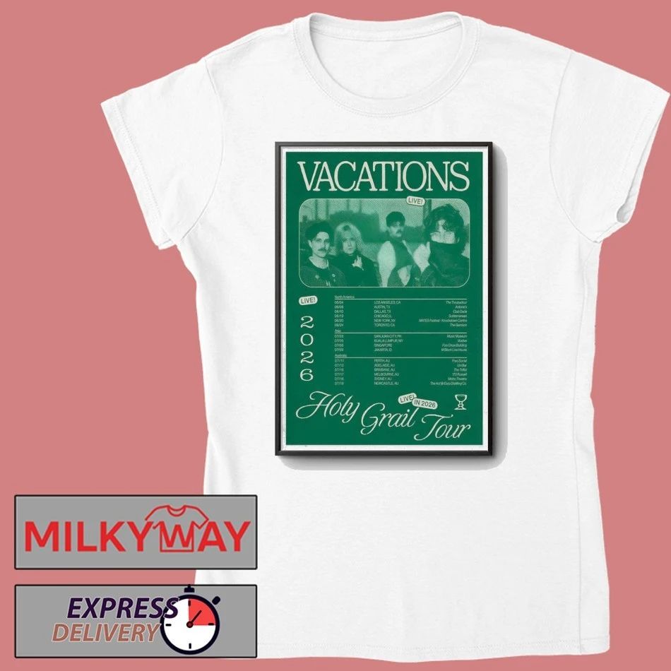 VACATIONS Holy Grail 2026 Tour Poster T-Shirt