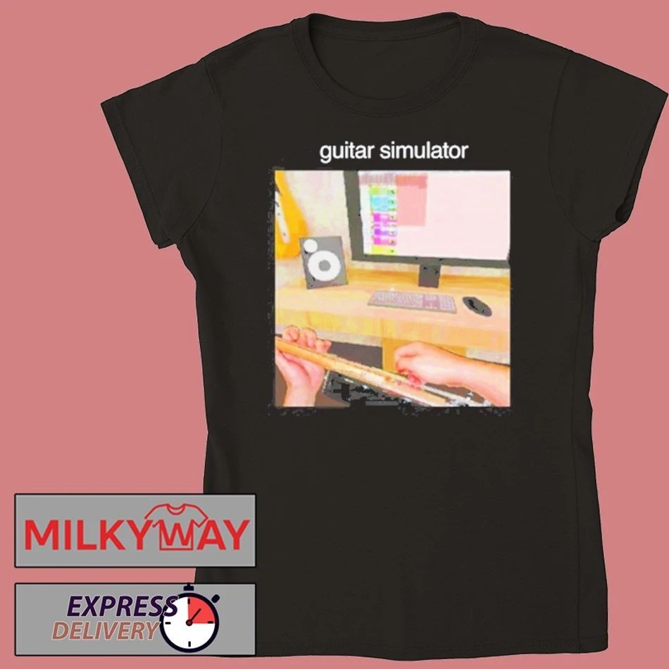 Skull Mug Guitar Simulator T-Shirt