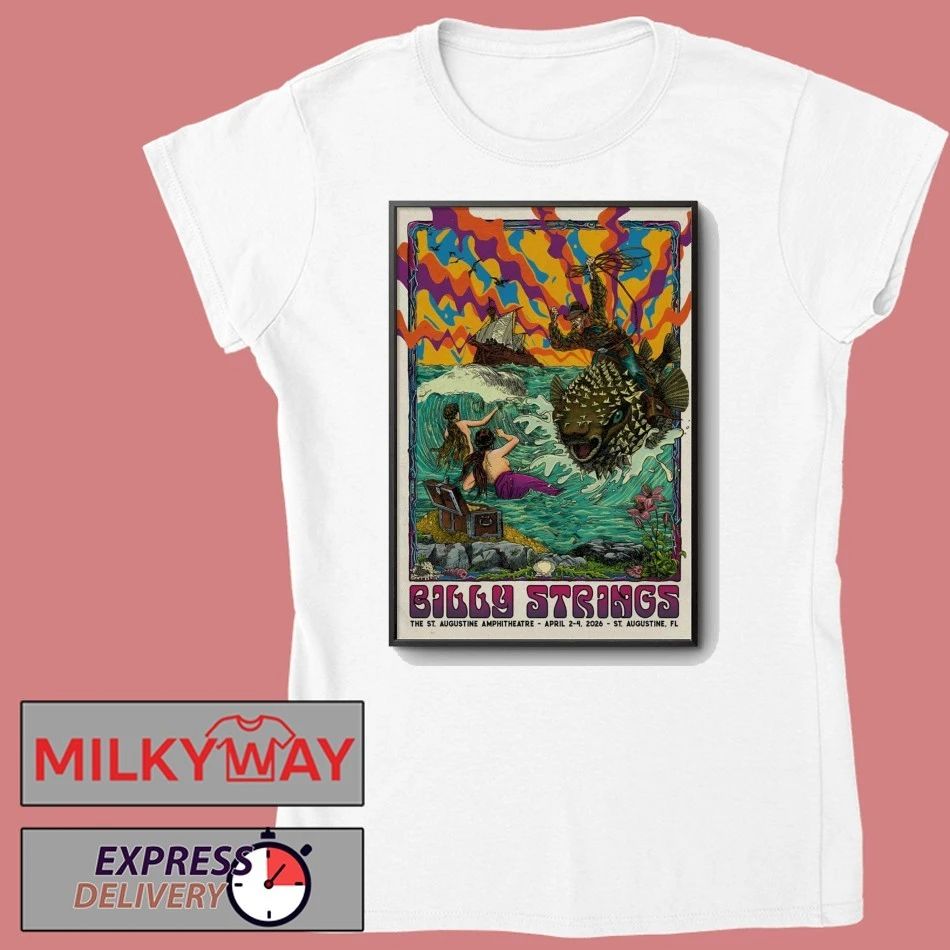 Billy Strings St. Augustine FL 4 2-4 4 2026 Poster shirt