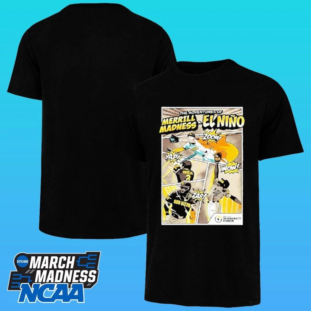 2026 Sd Padres Superhero Merrill Madness El Nino Shirt