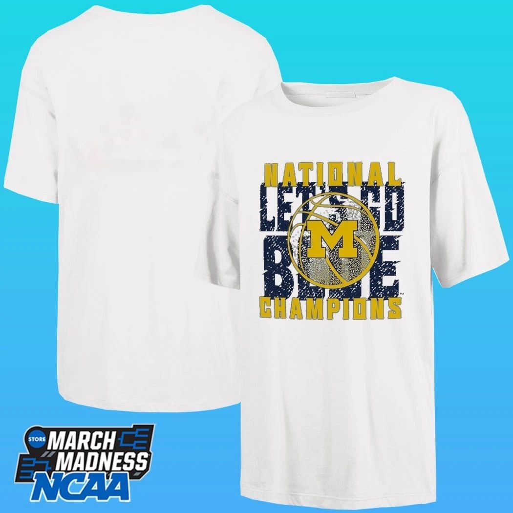 Michigan Wolverines Comfort Colors 2026 NCAA Men’s Basketball National Champions Phrase Overlay Shirt