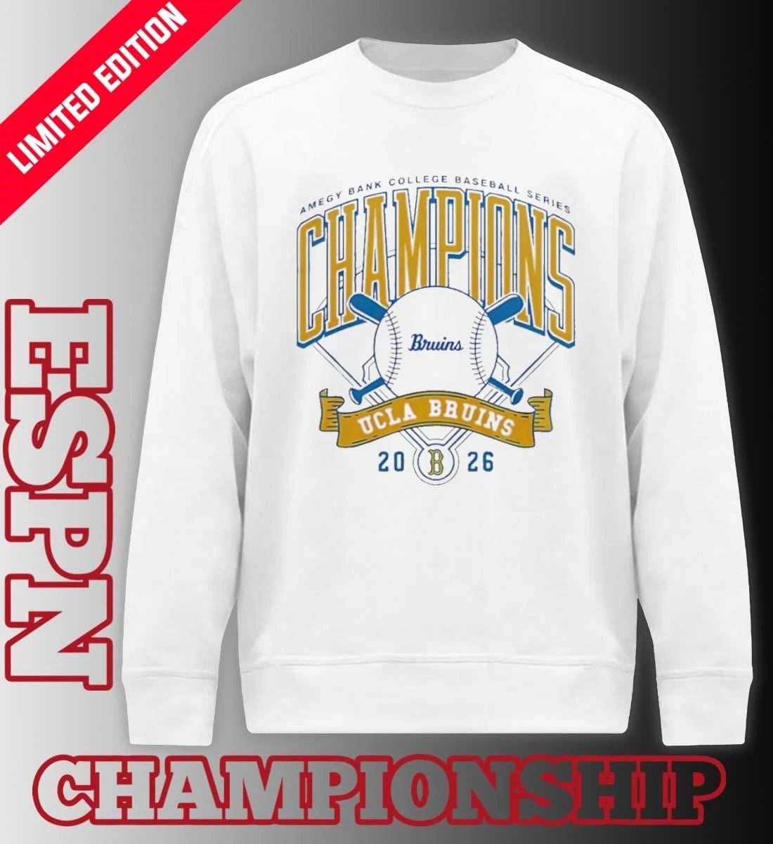 UCLA Bruins x Amegy Bank College Baseball Series Champions shirt