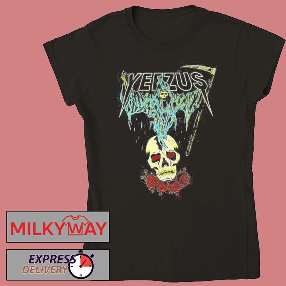 Kanye West Ye Yeezus Grim Reaper Skull And Roses shirt