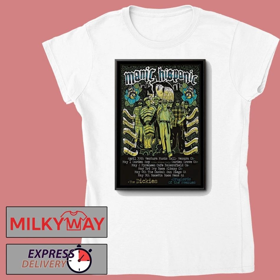 Manic Hispanic American 2026 Tour Poster shirt