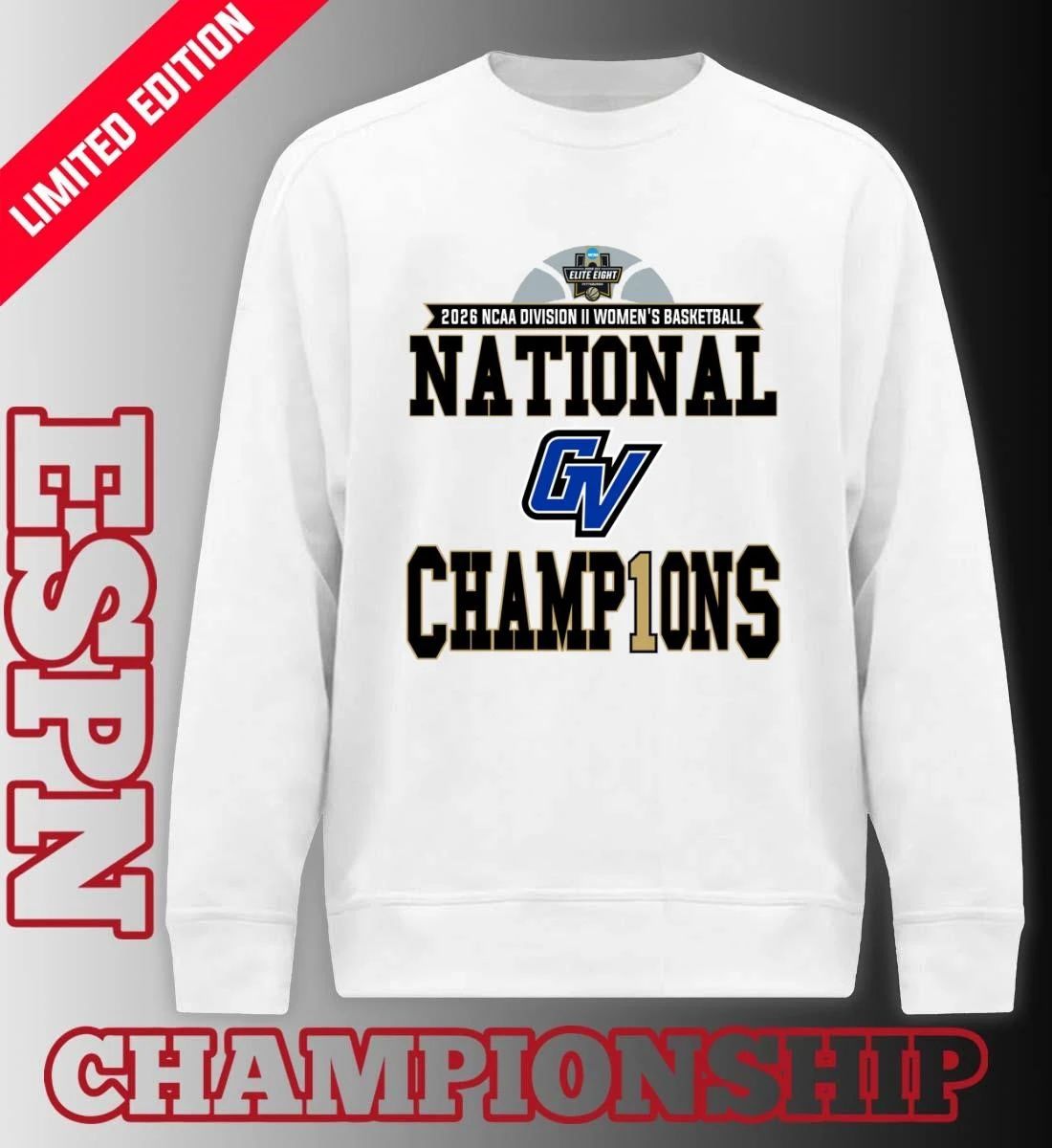 GVSU Women’s Basketball 2026 NCAA DII National Champions T-Shirt