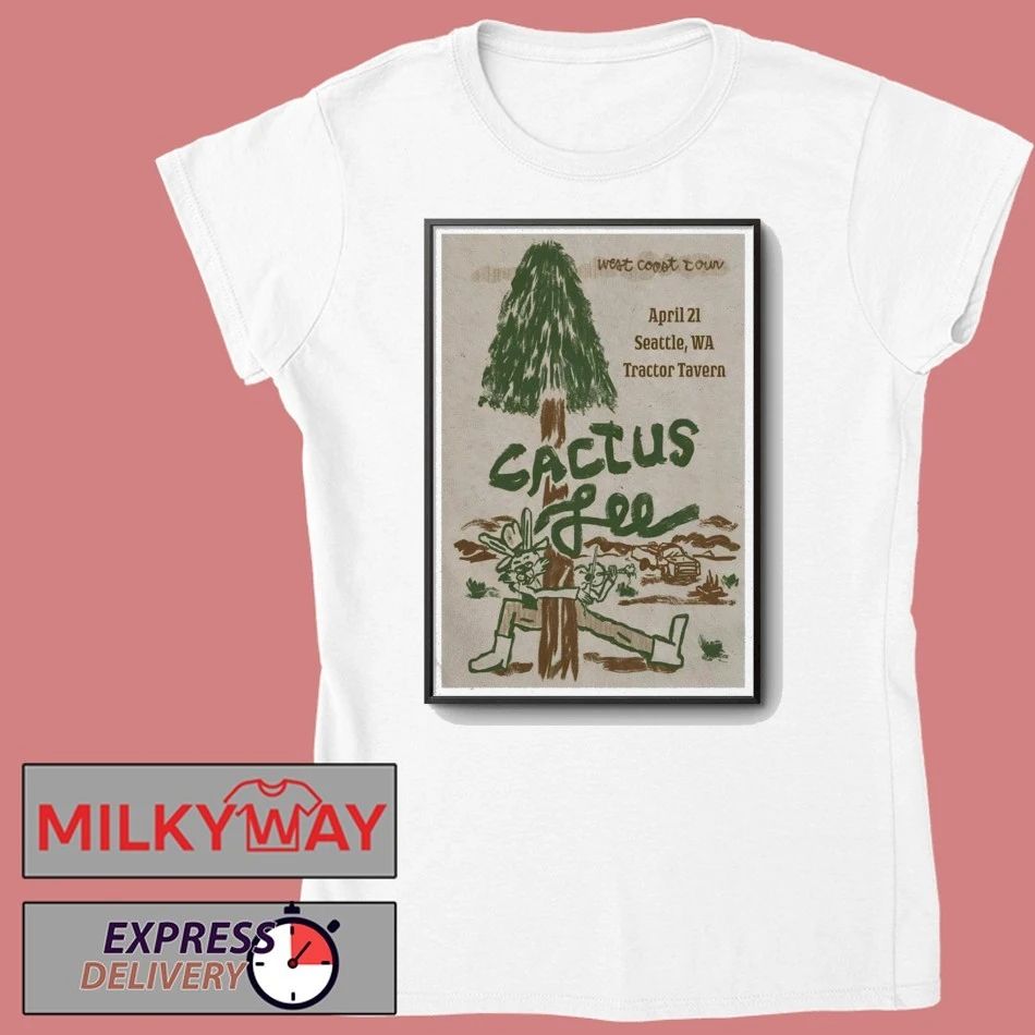 Poster Apr 21 2026 Cactus Seattle WA Tour On Lee shirt