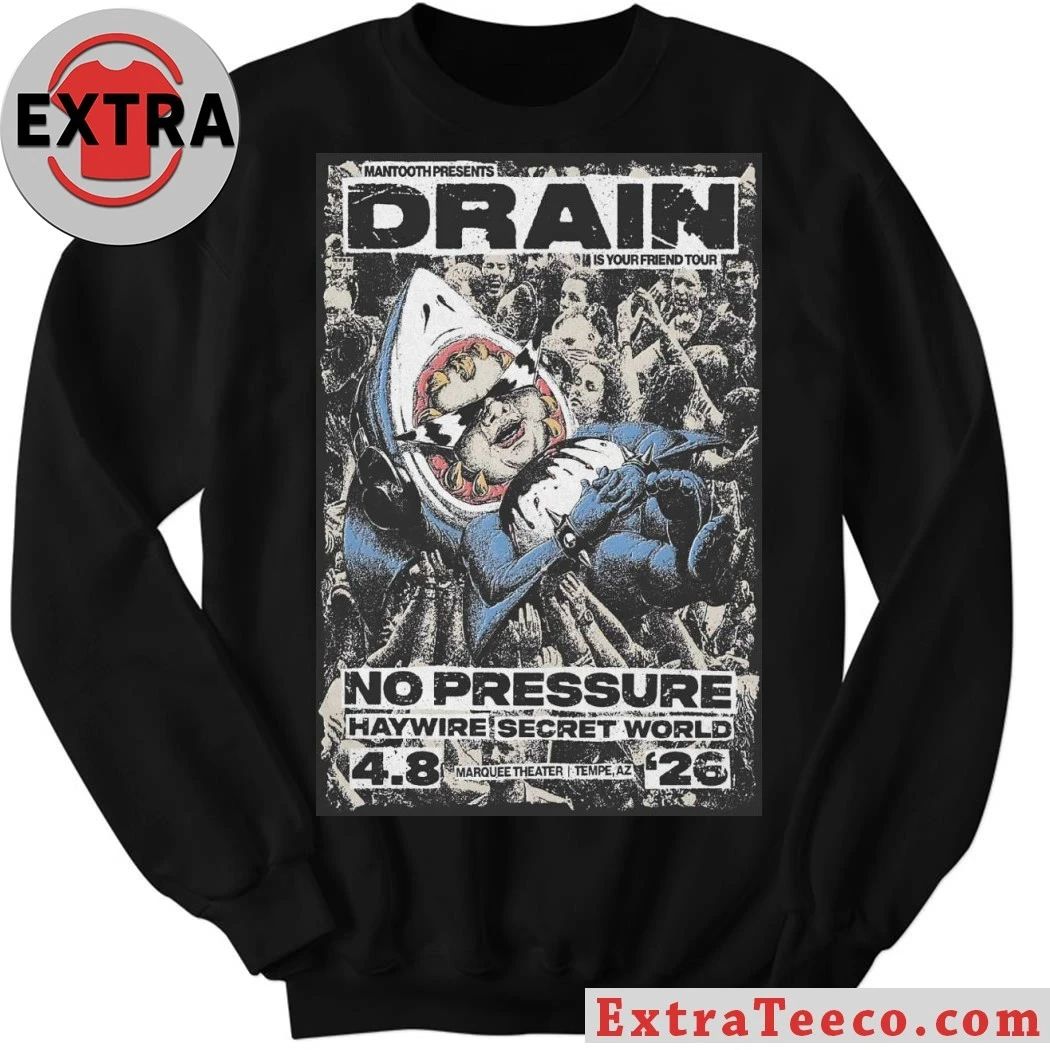 Original Drain Marquee Theatre In Tempe AZ April 8 2026 Poster Shirt