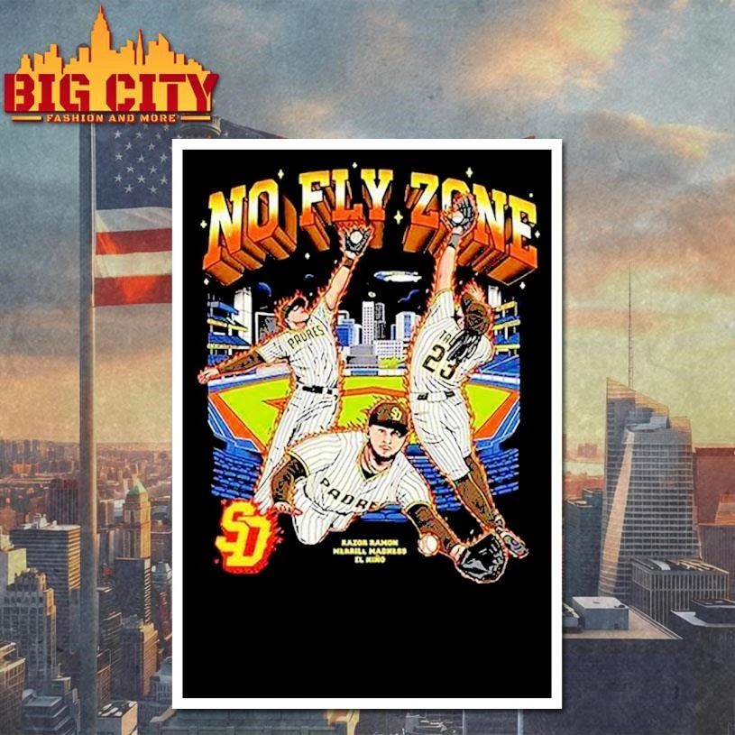 San Diego Padres MLB no fly zone Razor Ramon Merrill Madness El Nino Shirt