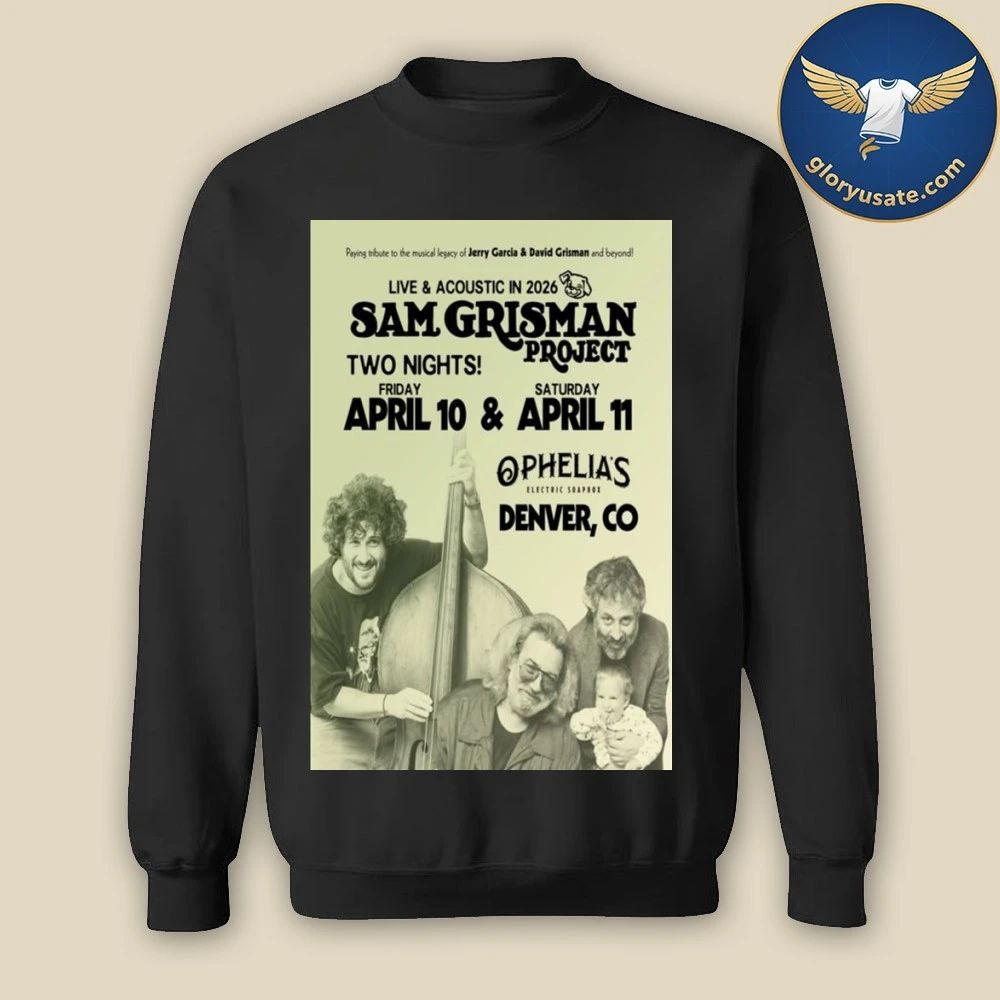 Sam Grisman Project April 10-11 2026 Denver, CO Poster Shirt